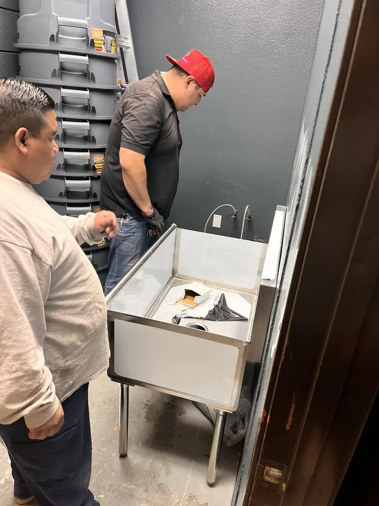 Commercial plumbing and sink installation in Stephenville